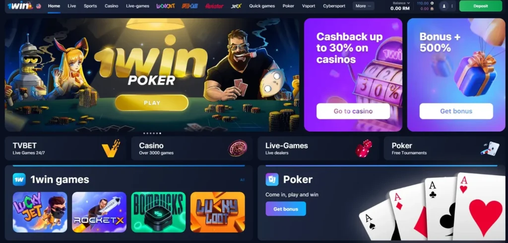 1WIN Casino features